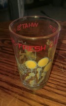 Vintage 1974 Bugs Bunny Tumbler Glass Whats Up Doc Fresh Carrots Loony T... - $10.99