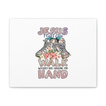  John 14:6 Holding My Hand Flower Sneakers Bible Verse Canvas Ch - £55.79 GBP+