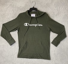 Champion Hoodie Mens Small Pullover Kangaroo Pocket Olive Sage Green Sweatshirt - £11.02 GBP