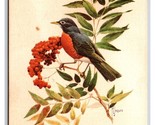 Red Rpbin Bird Francis Lee Jaques Watercolor Painting UNP DB Postcard Y12 - $3.91