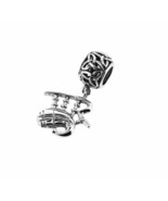 Scottish Bagpipes Sterling Silver Bead Charm - £30.17 GBP