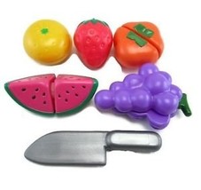 Slice A Rific Fruit Set Imaginative Kitchen Play Sliceable Food Slice-A-... - $24.36