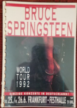 BRUCE SPRINGSTEEN - 1992 GERMAN CREW MEMBERS ITINERARY WITH DETAILS OF E... - £99.15 GBP