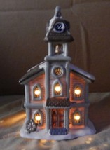 Christmas Village Buildings LED Lighted Ceramic You Chose Type 4&quot; x 4&quot;x5... - $12.49