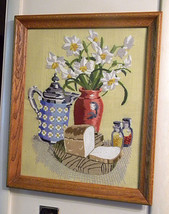 Vintage Paragon Needlecraft Crewel Kit Taste of Life 0117 completed and framed. - £39.96 GBP