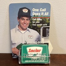 Vintage Sinclair Gas Company Customer Credit Card App Info Counter Display - $148.50