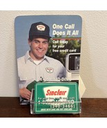 Vintage Sinclair Gas Company Customer Credit Card App Info Counter Display - $148.50