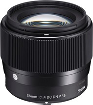 Black Sigma 56Mm For E-Mount (Sony) Fixed Prime Lens (351965). - $510.93