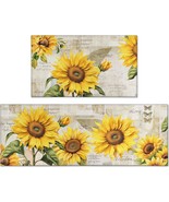 2 Piece Sunflower Kitchen Decor Rugs Set, Farmhouse Country Kitchen Rugs... - €32,26 EUR