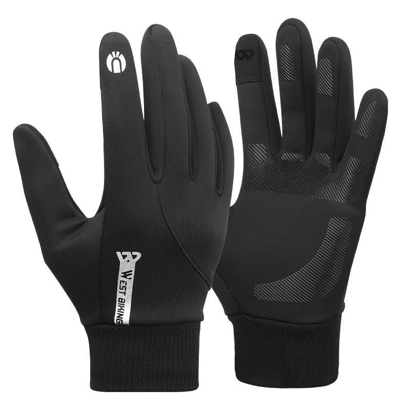 WEST BI Winter Men Thermal Gloves Windproof Full Finger Cycling Gloves Touch Scr - £83.36 GBP