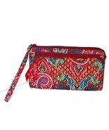 Vera Bradley Paisley In Paradise Wallet Wristlet Purse Retired Pink Teal... - $13.87