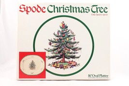 Spode Christmas Tree 16 Inch Oval Platter with Box Made in England S3342-U - £30.15 GBP