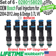 NEW OEM Bosch x6 HP Upgrade Fuel Injectors for 2005-2010 Jeep Grand Cherokee V8 - £375.02 GBP