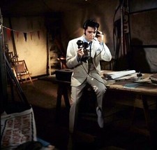 Trouble With Girls 1969 Elvis Presley in white suit on telephone 11x14 photo - £13.57 GBP