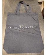 Andrea Bocelli ⭐️30th Anniversary Logo⭐️ Canvas Tote Bag Concert Merch. ... - $10.12