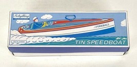SCHYLLING/TIN Speedboat Collectable Tin WIND-UP Speedboat w/ BOX-Vtg 1996 - $23.36