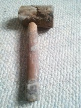 Primitive Vintage Hammer Mallet Tree Branch Hand Made Wooden Tool - £10.15 GBP