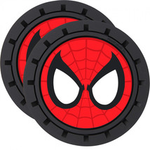 Spider-Man Eyes Car Cup Holder Coaster 2-Pack Red - £16.76 GBP