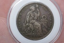 Peru 1915 Seated Liberty 1/2 Sol Silver Coin - $109.99