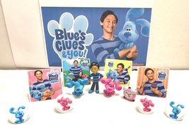 Nickelodeon Blue&#39;s Clues &amp; You! Toy Set of 12 with 4 Stickers and 4 Rings - £10.35 GBP