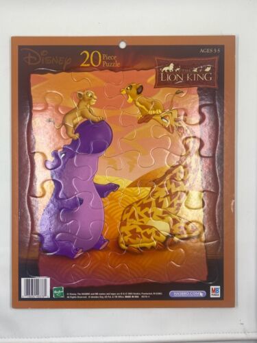 The Lion King Cardboard Frame Tray Puzzle Simba Nala  20 Piece 2003 - $9.85