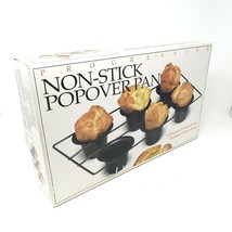 Progressive Nonstick Popover Pan Black Recipe On Box 6 Rolls Baking Tray... - $37.39