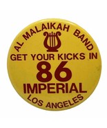 1986 Los Angeles Al Malaikah Band Zuhrah Masonic Shriner Freemason Pinback - £5.98 GBP