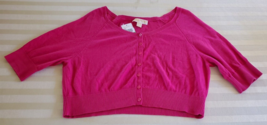 NWT Michael Kors Pink Cardigan Sweater Size P/L Short Sleeves - £29.95 GBP