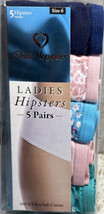 Chili Peppers Ladies 5 Hipsters Size 6 100% Ultra Soft Cotton. Hi Cut - £20.17 GBP