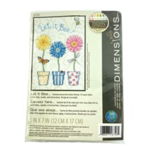 Dimensions Counted Cross Stitch Let It Bee Flowers Kit 16756 Size 5 x 7 in. - £12.00 GBP