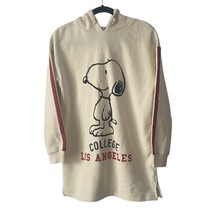 Zara Peanuts Snoopy College Los Angeles Hoodie Oversized Kids Size 11-12 - £18.06 GBP