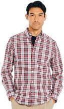 NAUTICA Mens Classic Button down shirt Plaid High Rise WR3790 - $32.74
