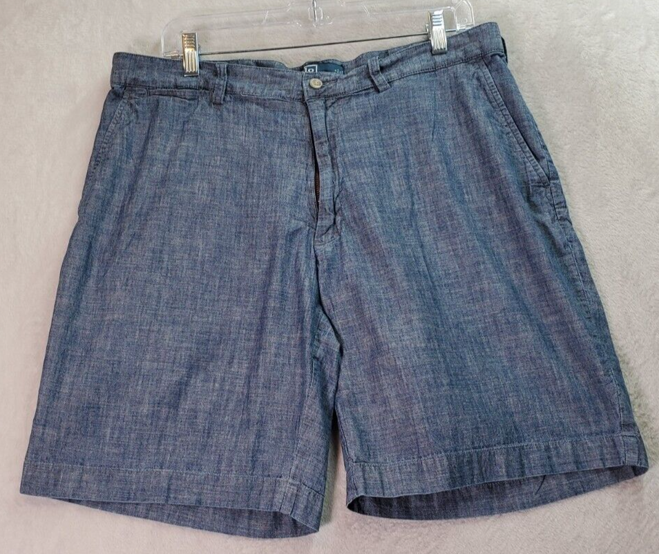 Polo by Ralph Lauren Shorts Men Size 36 Blue 100% Cotton Slash Pocket Fl... - $17.56