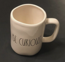 $15 Rae Dunn Artisan Magenta White Be Curious Stoneware Coffee Tea Mug New - $10.22