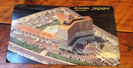 Vtg 1964 Golden Triangle Motor Hotel Norfolk Virginia VA Mid Century Pos... - $17.09