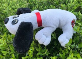 1986 Vtg TONKA Pound Puppy Plush Toy Collector Gray Black Dog Retired Red Collar - $13.70