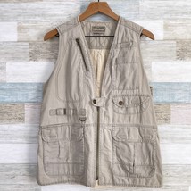 Royal Robbins Vintage 90s Hiking Safari Vest Beige Photographer Mens Medium - £50.66 GBP