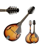 New Sunset 8 Strings Elegant Cambered Wood Acoustic Mandolin Folk World - £80.12 GBP