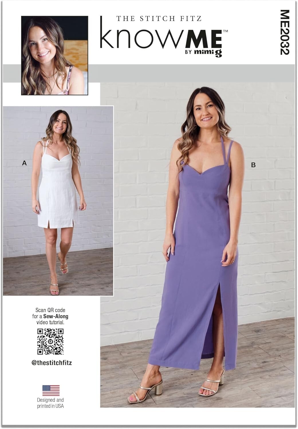 The Stich Fitz Know Me ME2032 Pattern Misses Dress In Two Lengths Size K... - $11.98