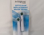 Interplak by Conair OptiClean Replacement Brush Heads 2 Pack New Sealed - £16.01 GBP