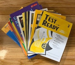 Lot of 22 Grade 2 Reading, Writing &amp; Math Test Ready Books Curriculum Associates - £79.93 GBP