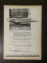 Vintage 1961 Shinn 2150-A  Morrisey 2150 Airplane Full Page Original Ad - $6.64