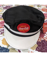 Coca Cola Salesman Delivery Driver Hat Cap Cluster Group White Made In USA - £39.14 GBP