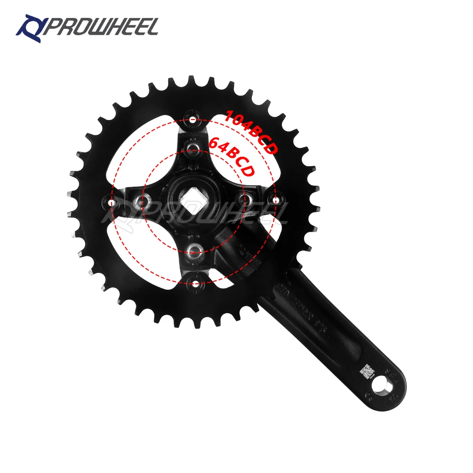 Sporting PROWHEEL Bicycle Square Hole Sprocket 104BCD 170/175mm Crank 30/32/34/3 - £65.39 GBP