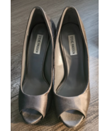 Steve Madden Grey Peeptoe Playy-R Rhinestone Embellishe Stiletto Heels S... - €28,17 EUR