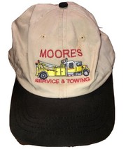 Moores “Service &amp; Towing” Indiana Embroidered Promo Adjustable Khaki Sty... - $232.06 MXN