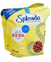  Splenda No Calorie Sweetener Twin Pack Net 25.22 OZ (6.5Lb) 2 packets  - $26.33