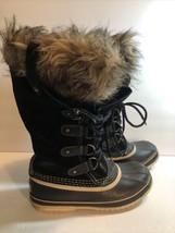 Sorel Joan Of Arctic Black Quarry Winter Snow Boots NL1540-010 Womens Size 7 GUC - £41.07 GBP
