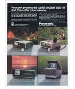 1984 Panasonic Print Ad Portable TV Electronics 8.5&quot; x 11&quot; - $28.12 CAD