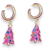 Betsey Johnson Huggie Drop Earrings - Christmas Trees  CHRISTMAS - $302.61 MXN
